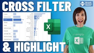 Cross Filter and Highlight Excel Charts like Power BI