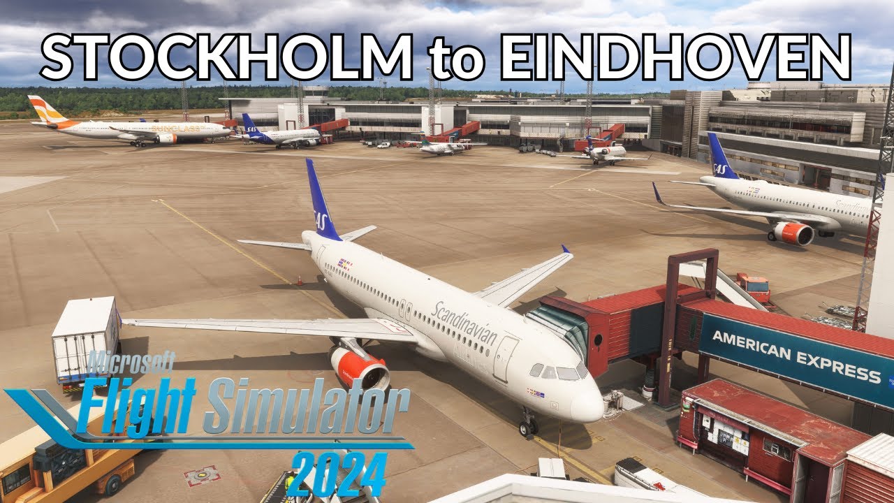 Flying From Stockholm To Eindhoven In Microsoft Flight Simulator 2024