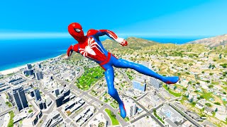 Spiderman \u0026 Rainbow Minion Team Pool Parkour in GTA 5 (Compilation)