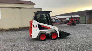 2019 Bobcat S70 Rubber Tire Skid Steer Loader Cab Heat Only 309 Hours All Original Clean For Sale !!