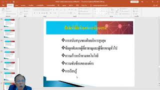 ปัจจัยที่มีผลต่อการฝึกอบรม(ดร.วัฒนา จินดาวัฒน์)