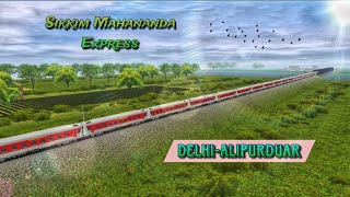 OLD DELHI-ALIPURDUAR JN SIKKIM MAHANANDA EXPRESS JOURNEY IN TRAINZ SIMULATOR