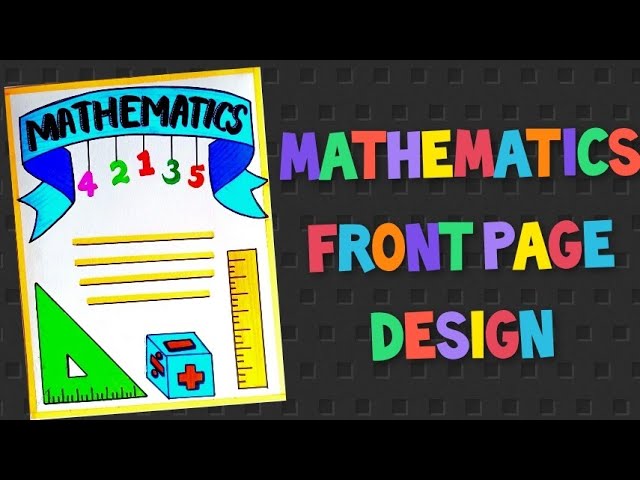 Math Cover Page Ideas