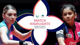 Bernadette Szocs vs Sreeja Akula | Match Highlights | #ITTFWORLDCUP 2025