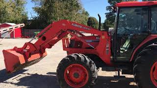 SOLD---Kubota M9000 loader cab 4x4