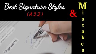 Best signatures for Money \u0026 Health #graphology #signature