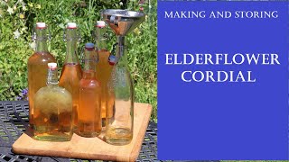 Elderflower cordial - making and preserving (elderflower squash / syrup)