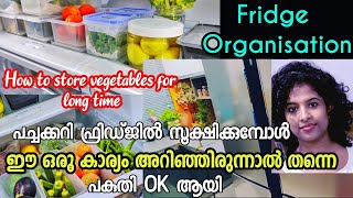 How to Store veggies in fridge tips  Fridge Organization Malayalam പച്ചക്കറി  സൂക്ഷിക്കാം Part 1