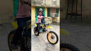 Look At His Smile 🥺 | Kids Reaction on 125cc Dirt Bike #dirtbike #shorts #kids