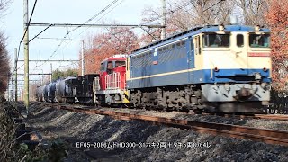 EF65-2086ムドHD300-31ホキ2両＋タキ5両8764レ