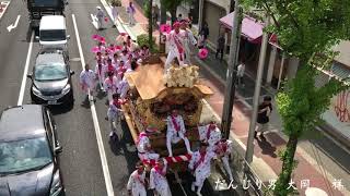 だんじり祭り 福島区 海老江南之町 地車曳行2017/7/17