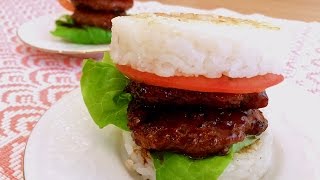 How to Make Teriyaki Rice Burger? Simple \u0026 Delicious Japanese Recipe! CiCi Li - Asian Home Cooking