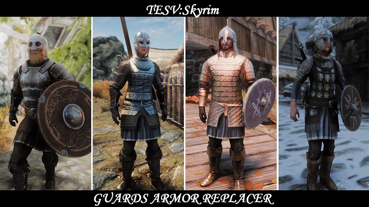 TESV: Skyrim - Mod: Guards Armor Replacer - YouTube