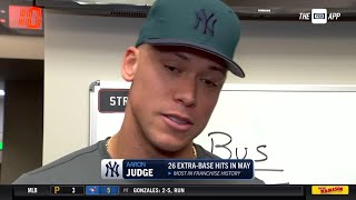Aaron Judge after a memorable night