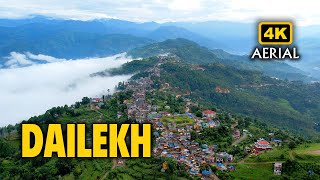 Drone View of Dailekh Bazar || दैलेख बजारको दृश्य || कोतगढी देखि बेलासपुर सम्म || 4K 🔥