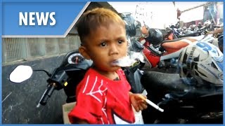 The two-year-old who smokes 40 cigarettes a day