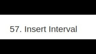 Blind 75 - Insert Interval
