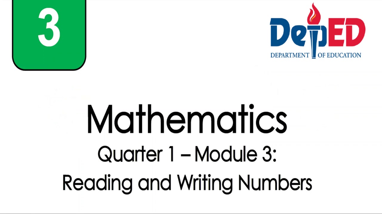 Deped Grade 3 Math Module Deped