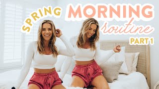 My HEALTHY Spring Morning Routine 2022 ✨6am wake up, how I debloat + easy breakfast