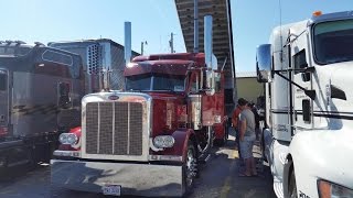 США. Осмотр 2015 Peterbilt 389.