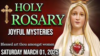 The Holy Rosar Today Saturday March 01 Joyful Mysteries🌹Rosary to the Virgin Mary