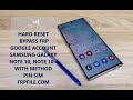 Hard Reset & Bypass Google Account SAMSUNG Galaxy Note 10, Note 10+