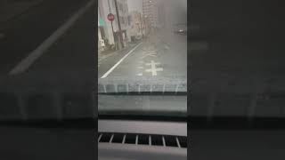 台風24号 沖縄 58号線 29日朝です