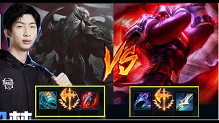 Rank 1 Top Laner CN Xiao Chao Meng Plays Darius Vs Jayce Master Korea