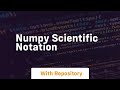 numpy scientific notation