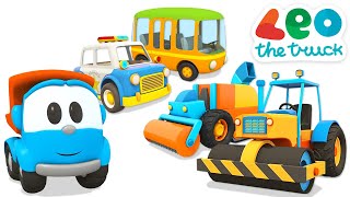 Car cartoons full episodes & Leo the truck cartoon for kids - Street vehicles & big trucks for kids.
