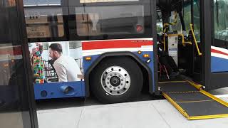 Samtrans 607 on route 120 at Serramonte Mall with Wheelchair Ramp