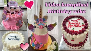 Video kompilasi birthday cake