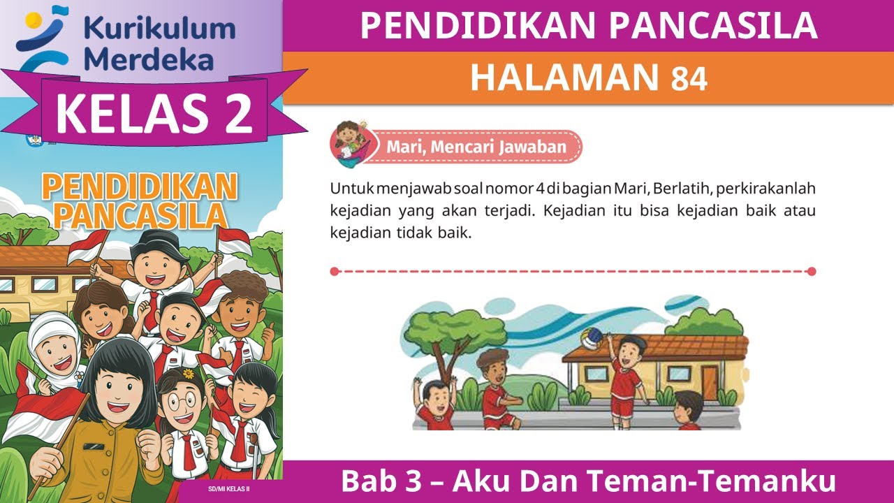 Kurikulum Merdeka Kelas 2 Pendidikan Pancasila Bab 3 Halaman 84