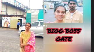 Bigg Boss Set முன்னாடி நாங்க 😲😁||#biggboss #vijaytv #couple #shorts #neeyanaana ||Do Subscribe Fam 😍