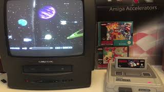 Amazing Grundig CRT TV picture quality with Super Nintendo Gaming