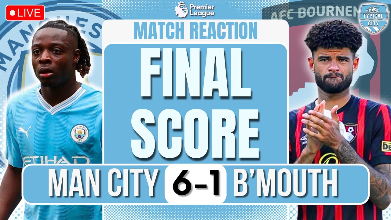 DOKU IS SCARY! MAN CITY 6-1 BOURNEMOUTH MATCH REACTION - YouTube