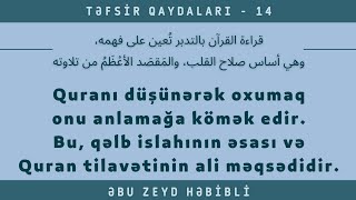 Quranın tədəbbürü (10.02.25) Şeyx Abu Zeyd 📚