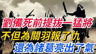 劉備死前提拔一員猛將，後來不但為關羽報了仇，還為諸葛亮出了氣！【愛史說】#古代#歷史#故事#文化