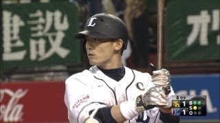 キャプテン栗山の意地打！12号勝ち越しソロHR 2013.10.02 L-H