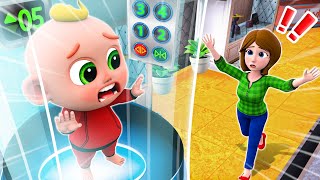 Be Careful At The Elevator 😍💥😱 | Safety Tips for Kids | More Funny Nursery Rhymes For Kids