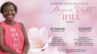 Celebrating the Life and Legacy of Marjorie Vashti Ifill nee Rudder - 'Vashti'