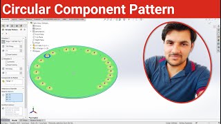 Circular Pattern Assembly | Component Patterns | SW Assembly Modeling | Tutorial 87