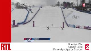 VIDÉO - Sotchi : Ophélie David s'effondre en finale de skicross - RTL - RTL
