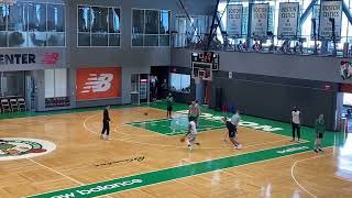 Jaylen Brown Testing Out Hamstring at Celtics Practice