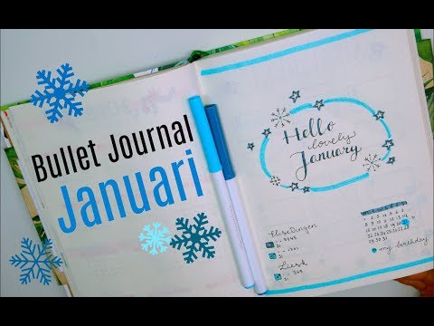 Bullet Journal - Januari 2018 - YouTube