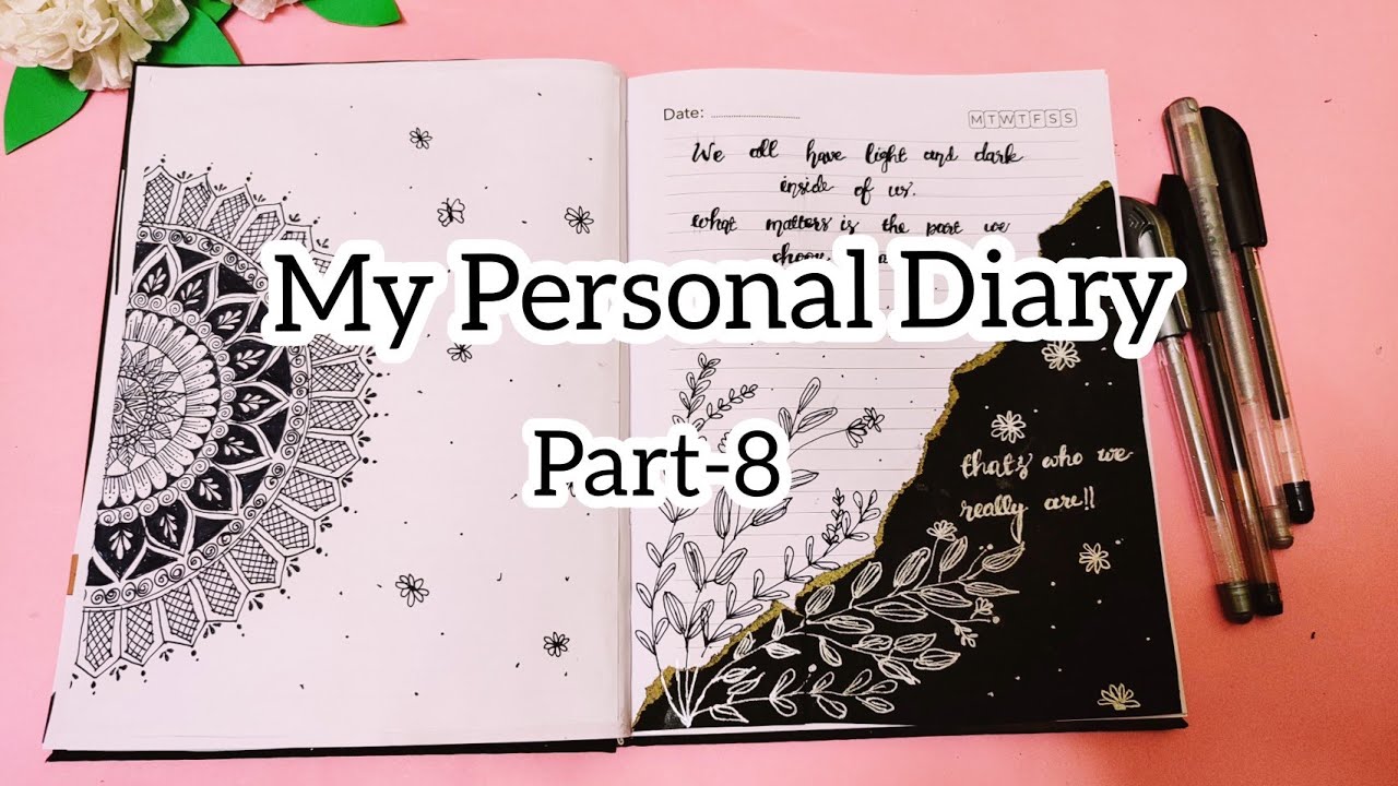 My Personal Diary 2022 Part-8 | Bullet Journal | Diary Decoration ...