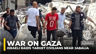 War on Gaza: Israeli air raids rain down on Palestinians returning home near Jabalia