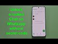 How to find locked chats on WhatsApp using secret code