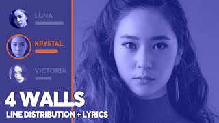 f(x) - 4 Walls (Line Distribution + Color Coded Lyrics) PATREON REQUESTED