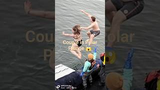 Couple in Polar Plunge 😲👻 #trending #shortsfeed #shorts